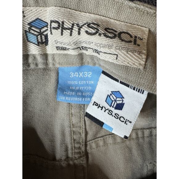 Vintage Phys Sci Carpenter khaki convertible Mens jeans 34x32 Baggy Y2K - Picture 4 of 9
